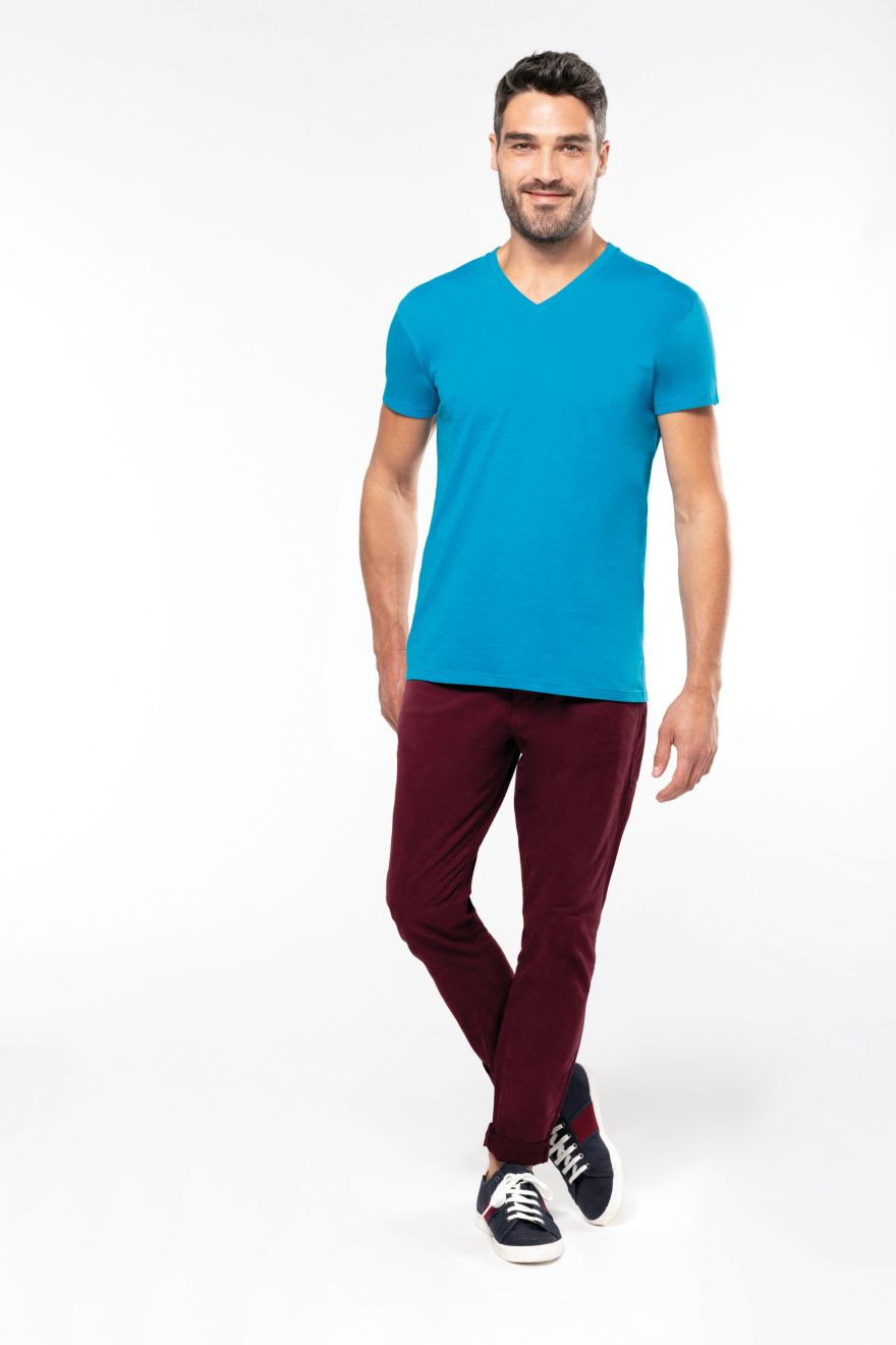 Tricou BIO150 cu decolteu in V barbat Maneca scurta