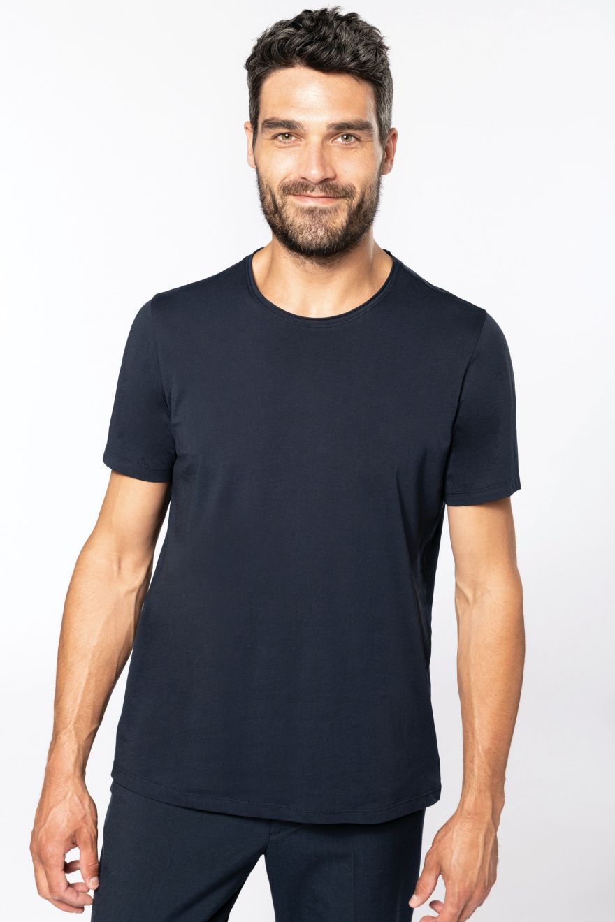 Tricou organic fără cusături pentru bărbați, cu mânecă scurtă