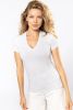Tricou BIO150 decolteu în V femeie Mânecă scurtă