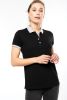 Tricou polo cu mâneci scurte, bicolor, pentru femei