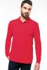 Tricou polo pentru bărbați cu mâneci lungi din piqué