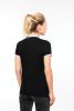 Tricou polo cu mâneci scurte, bicolor, pentru femei