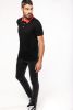 Tricou polo bicolor cu maneca scurta pentru barbati