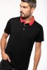 Tricou polo bicolor cu maneca scurta pentru barbati