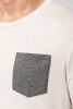 Tricou din bumbac organic cu buzunar Mâneci scurte