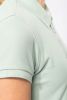 Tricou polo de damă din piqué organic Mânecă scurtă