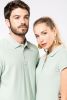 Tricou polo de damă din piqué organic Mânecă scurtă
