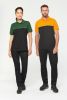 Tricou polo bicolor ecoresponsabil cu maneca scurta - Unisex Maneca scurta