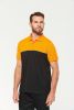 Tricou polo bicolor ecoresponsabil cu maneca scurta - Unisex Maneca scurta
