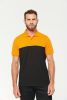 Tricou polo bicolor ecoresponsabil cu maneca scurta - Unisex Maneca scurta
