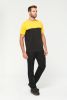 Tricou bicolor ecoresponsabil cu maneca scurta - Unisex cu maneca scurta