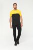 Tricou bicolor ecoresponsabil cu maneca scurta - Unisex cu maneca scurta