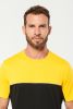 Tricou bicolor ecoresponsabil cu maneca scurta - Unisex cu maneca scurta