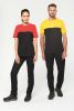 Tricou bicolor ecoresponsabil cu maneca scurta - Unisex cu maneca scurta