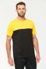Tricou bicolor ecoresponsabil cu maneca scurta - Unisex cu maneca scurta