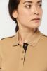 Tricou polo cu mânecă scurtă DayToDay contrastat pentru femei