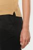 Tricou polo cu mânecă scurtă DayToDay contrastat pentru femei