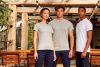 Tricou eco-responsabil „Comis” – guler bărbătesc cu nasturi